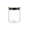 Storage Bottles 1000ml Transparent Glass Candy Jewelry Jar Tea Can With Lid High Borosilicate Bottle Kitchen Grain