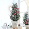 Christmas Decorations Mini Artificial Falling Snow Ins Tree Noble Pine Small Desktop Window Display For Home Navidad