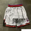 Pantaloncini da basket Siakam Vanvleet Team con pantaloni sportivi con cerniera a 4 tasche Mesh Ed Pantaloni sportivi corti retrò S-2XL