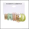 Charme Mignon Acrylique Boucles D'oreilles Ensemble Pour Femmes Filles Mode Doux Colorf Résine Goutte Boucles D'oreilles Ensembles De Bijoux De Fête 20220225 T2 Livraison Dhh8O