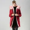 Men's Down Military Long Style Parka Women Jacket And Coat Faux Fur Lined Garment 2023 Fashion Wear With Big Collar