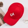 Tiktok hatt för manliga och kvinnliga älskare Baseballmössa Summer Student Sun Visor broderad gatumöte