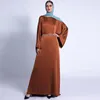 Abbigliamento etnico Abito musulmano Donna Eid Abayat Islam Abaya Dubai Caftano Hijab Abito lungo Khimar Ramadan Caftano islamico Abiti marocain