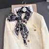 Schals Designer Seidenstirnbänder für Frauen Blumen Luxus dünne Schalhaarbänder Handgelenk Foulard Bandana Frauen Accessoires 2023