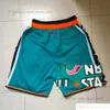 Basketball-Shorts mit echter Stickerei und 4-Taschen-Reißverschluss-Jogginghose, Mesh-Sporthose