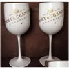 Vinglasplastplastfest White Champagne Coupes Cocktail Glass Moet Flutes Cup LJ200821 Drop Delivery Home Garden Kitchen Dining B DHYPJ