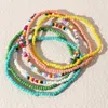 Anklets Beach Resort Style Handmade Beaded Niche Design Mixed Color Rice Beads Simple Multi-layered Wear Ladies Only Beautiful Anklet