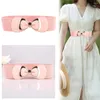 Cintos para vestir Vestido Cantura elástica fofa Ladies Fashion Fashion Casual Cinch Band Party Corset Stretch Women Belt Belt Elegant bowknot fivela