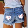 Dames jeans zomermode gebroken hole kwastjes denim shorts rechte borsten vrouw vrouwelijke broek dame casual all-match storts