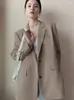 Kadın Suits Kadın Şık Ofis Lady Moda Uzun Kollu Zarif Mizaç Gündelik Dış Giyim Giyim Bahar Sonbahar 2023