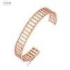 Bangle ViiEee Trendy 316L in acciaio inossidabile geometrico aperto polsino placcato oro rosa Bohemia Party gioielli per le donne VB21111