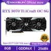 MaxSun Nya grafikkort RTX 3070TI 3070 ICRAF 8G GDDR6 GPU NVIDIA COMPUT PC 256BIT PCI Express X16 4.0 Gaming grafikkort