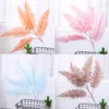 Decorative Flowers 5 Fork Persian Leaf Plastic Artificial Plant Fern Fake Flower Wedding Home Deoration Plants