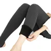 Chaussettes pour femmes Leggings à rayures verticales avec coton en peluche et fil épaissi pour porter des pantalons chauds une pièce pour femmes