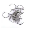 Nose Rings Studs Colorf Fake Piercing Ring Body Industrial Stainless Steel Jewelry 8/10Mm Drop Delivery Otqqn