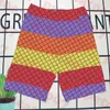 Farbige Buchstaben-Badehose für Herren, Designer-Herren-Strandhose, Urlaub, schnell trocknende Shorts