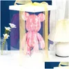 Novelty Games Graffiti Painted Fluid Violent Bear White Body Ornaments Diy Handmade Personalized Model Home Desktop Decoration Acces Dhkmd