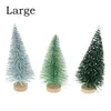 Decorazioni natalizie 3 pezzi/set albero di aghi di pino artigianale fata giardino decorazione terrario in miniatura