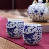 Cups Saucers 1PCS China Ceramic Tea Cup White Porcelain Pottery With Handle Drinkware Wine Coffee Mug Teacup Wholesale