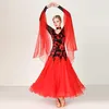 Wear 4 couleurs Green Standard Dance's Danses Robes pour salon Dancing Waltz Robe Flamenco Dwy2967