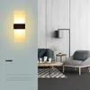 Vägglampa modernt ljus AC 85-265V LED-sconce-lampor för sovrum vardagsrum trappgång akryl lampara de pared