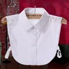 Neck Ties 2023 Fake Collar Shirt Vintage White/Black Detachable False Collars Nep Kraagje Blouse For Women Men Clothes Tops1