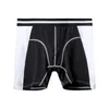 Underpants Men's Color Matching Modal Boxer Briefs Quick-drying Sports Long Natural Cotton High Quality XXXL