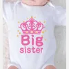 Jumpsuits Long Short Sleeve Baby Onesie Romper For Boys Girls Nebworn Boy Winter Clothing Big Sister Printed Born Girl Clothes