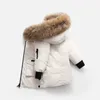 2023 Winter designer kids coat Down Jacket For Boys Real Raccoon Fur Thick Baby Outerwear Coats 2-12 boys jackets Years Kid Teenage Parka