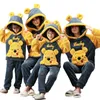 Mäns sömnkläder Quheng Coral Fleece Parent-Child Par Suit Winterthicked Long Sleeved Flanell Men Women Kids Pyjamas Pyjama Set