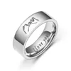 6MM Titanium Steel I Love You Couple Bague pour Hommes Femmes Noir Argent Amoureux Anneaux Saint Valentin Cadeau Bijoux De Mariage Prix Whoesale