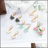 Charme Mode Boucles D'oreilles Acrylique En Forme De Papillon Bijoux Petit Frais Doux Goutte Boucle D'oreille Pour Les Femmes Mignon Cadeaux Livraison Ot8Fj