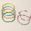 Anklets Beach Resort Style Handmade Beaded Niche Design Mixed Color Rice Beads Simple Multi-layered Wear Ladies Only Beautiful Anklet