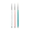 3pcs/مجموعة فن الأظافر بطانة الطلاء Pen 3d Tips Diy Acrylic UV Gel Brushes Kit Flower Line Grid French Designer Tool Manicure Tool