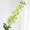 Decorative Flowers 1PC Big Flower Head Artificial Hyacinth Violet Orchid European-style Silk Home Party Wedding Landing Decoration