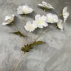 장식 꽃 인공 식물 밝은 푸른 샴페인 커피 8 머리 중국 장미 가정 정원 장식