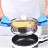 Luvas resistentes ao calor de silicone clipes isolamento não bastão anti-deslizamento maconha clipe de cozinha de cozimento de cozinha mitts fy2363 tt0129