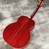 Guitarra acústica modelo Jumbo Series Sunset Red J200 de 43"