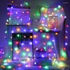 Strängar 10/40LEDS STAR LJUS Sträng Twinkle Garlands Batteridriven USB Lamp Fairy Lights Holiday Party Wedding Garden Decoration