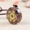 Pendant Necklaces Orgone Crystal Stones Chakra Reiki Healing Energy Necklace Resin Crafts Natural Ornament