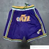 Throwback Basketball Shorts Ed with Pocket Zipper Sweatpants Mesh Retro Sport PANTS S-2XL