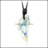 Pendant Necklaces Mticolor Fangs Shape Crystal Men Women European Wolf Teeth Long Rope Chain Couples Jewelry 20211224 T2 Drop Delive Dheco