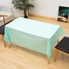 Table Cloth Disposable Plastic Waterproof Tablecloth Rectangle PEVA Oilproof Party Kitchen Dining Coffee Cover Mat Home Decoration