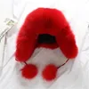 Berets Woman Cotton Thicken Fur Bombers Caps Man Winter Mink Ear Protection Hats Male Warm Anti-wind Cap