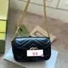 2022 Bag Women's Leather Love Chain Bag Classic Fashion One Shoulder Small CK Crossbody Bag Fashion Versatile