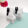 Gift Wrap Black And White 12Pcs Simple Bride Groom Candy Storage Boxes Portable Bags Dress Patterns For Festival