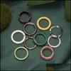 Band Rings Mticolor Resin For Women Acrylic Mix Marble Color Pattern Ring Girls Sweet Style Jewelry Gift 10Pcs/Set Drop Delivery Ots2W