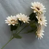 장식용 꽃 Tongfeng 인공 5 개의 머리 꽃다발 해바라기 시뮬레이션 홈 도매 실내 장미 말린 꽃꽂이