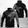 Heren Hoodies Viking Tattoo 3D Gedrukt Harajuku Fashion Sweatshirt Women Men Casual pullover Hoodie Mask Warm Drop 02