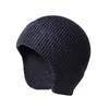 Berets Winter Beanie Warflaps для мужчин на открытом воздухе флисовая шляпа шарф сет